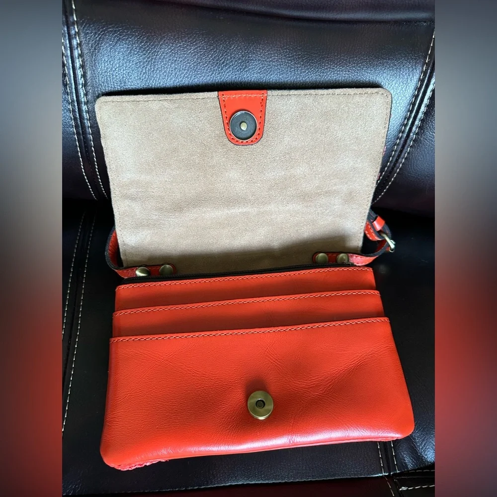 Patricia Nash leather Woven Handbag